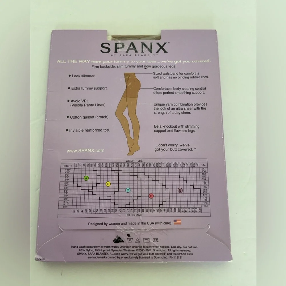 SPANX Sheer Nude Tights NWT size B
